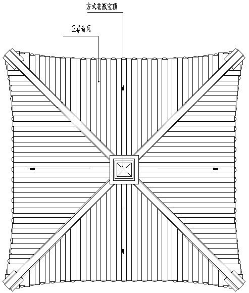 攒尖顶平面图图片