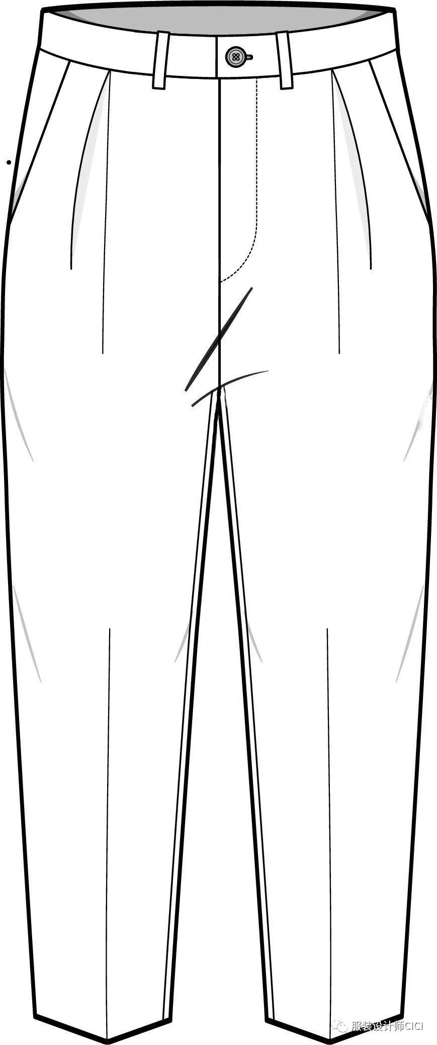 80例裤子电脑款式图合集