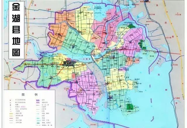 江苏的宝应和金湖本为一家后划分为两市两县