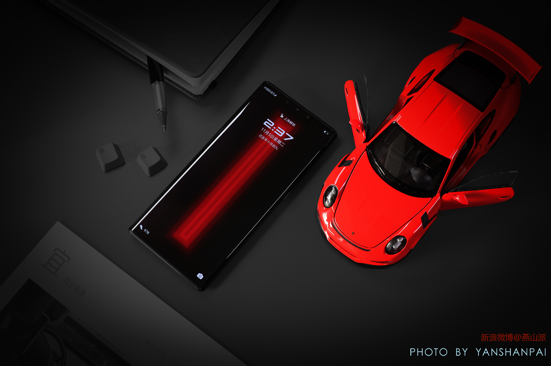 原创瑞红华为mate30rs保时捷设计高清图赏嗯是超跑的感觉