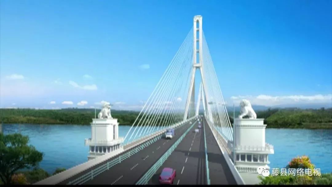 藤县西江二桥禤洲大桥开始征地啦建成还会远吗