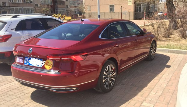 红色大众帕萨塔提车网友这配色地球上少见