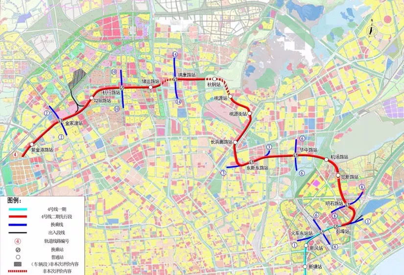 杭州地铁4号线规划图图片