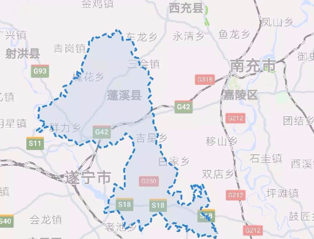 蓬溪县下辖乡镇图片