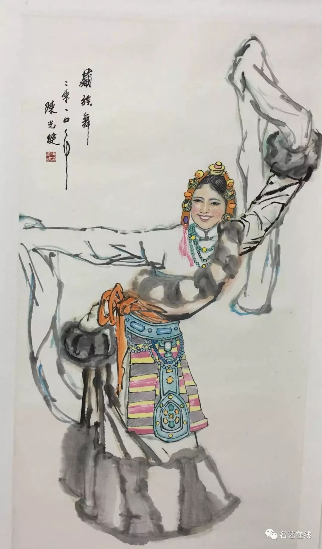 五位画家的舞蹈美人画婀娜多姿美不胜收