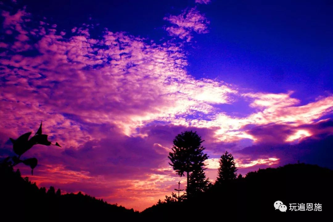 壁纸般的利川霞光,你的手机里面保存了吗?_夕阳