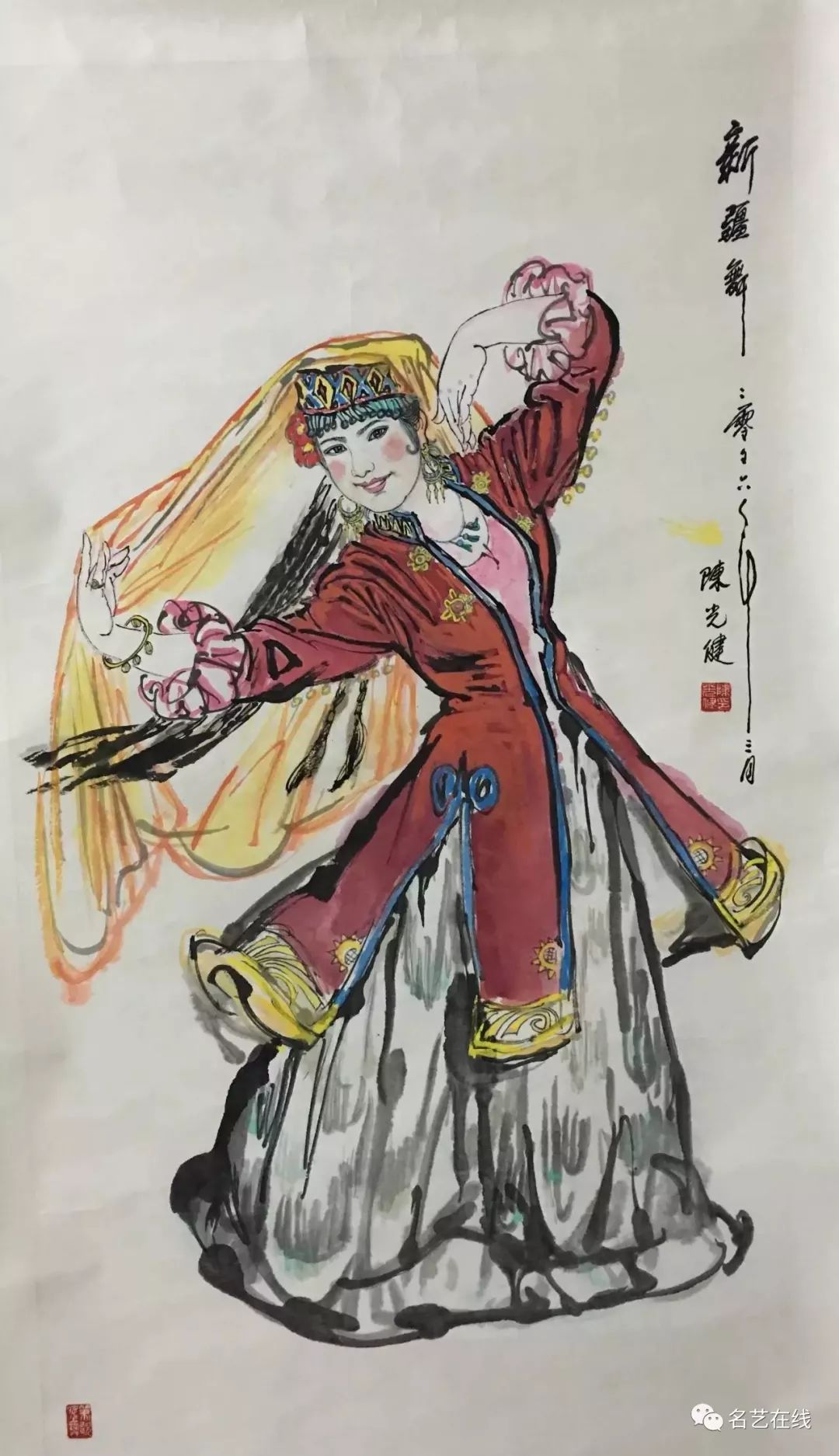 五位画家的舞蹈美人画婀娜多姿美不胜收