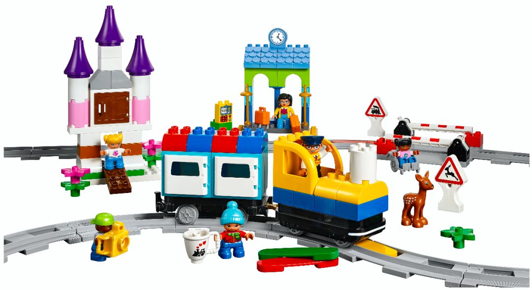 孩子们可以学习早期编程技能,编程启蒙小火车套装 45025专注早期编程