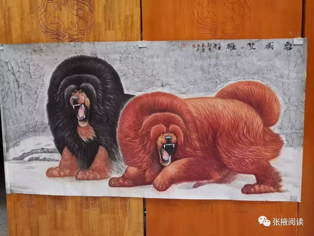 著名画家王永庆,张延河河西作品巡回展在张掖图书馆举办_人物画