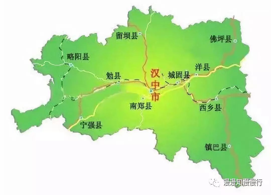 陕西汉中地图周边省市图片