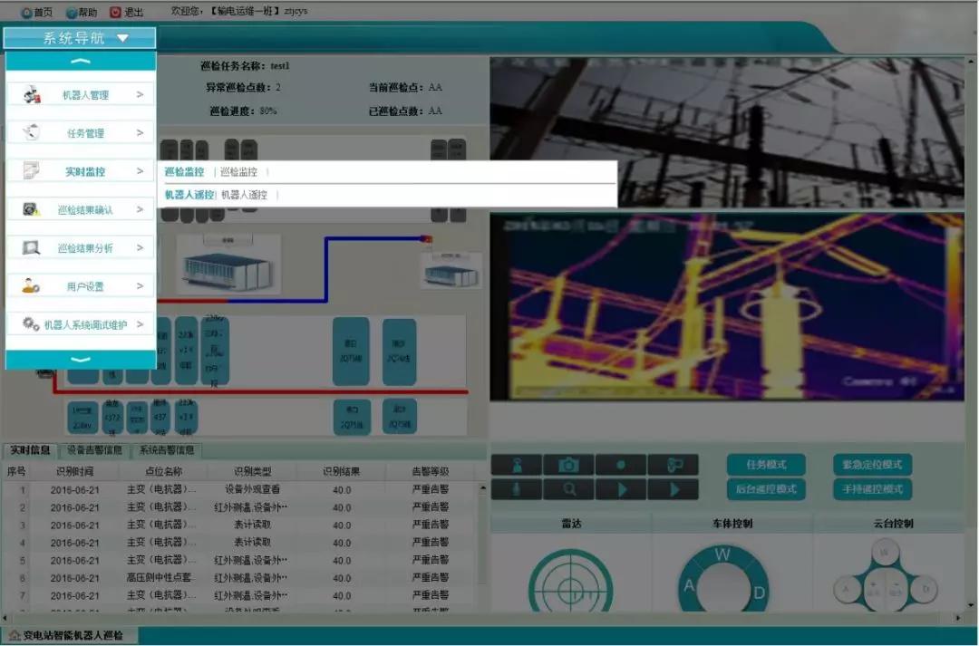 電力巡檢機器人的巡檢系統介紹