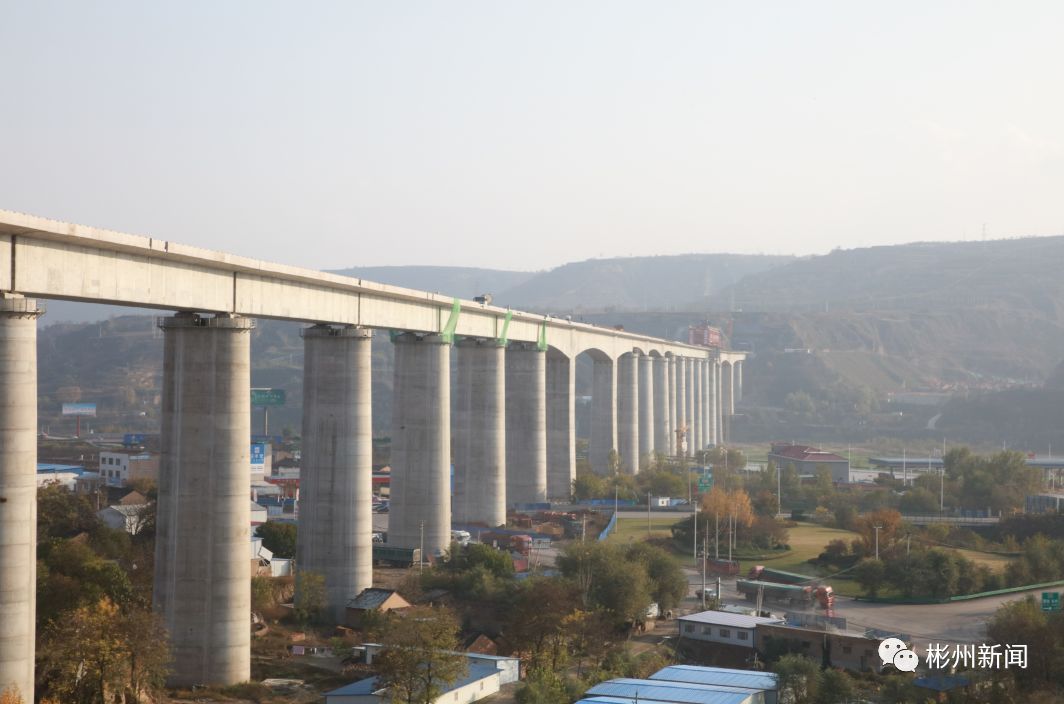 霸气银西高铁彬州站鸟瞰图曝光站房面积6000平米年发送旅客46万