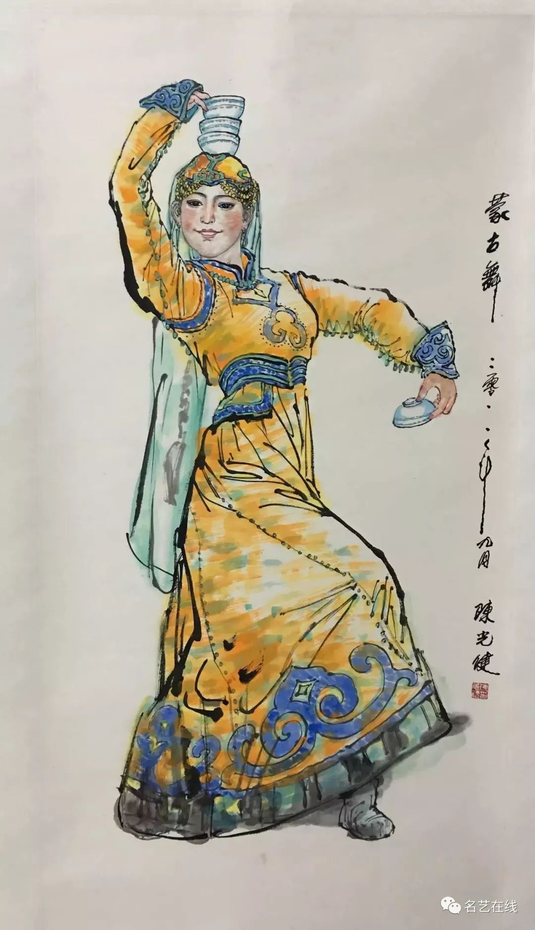 五位画家的舞蹈美人画婀娜多姿美不胜收