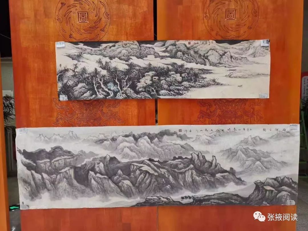 著名画家王永庆,张延河河西作品巡回展在张掖图书馆举办_人物画