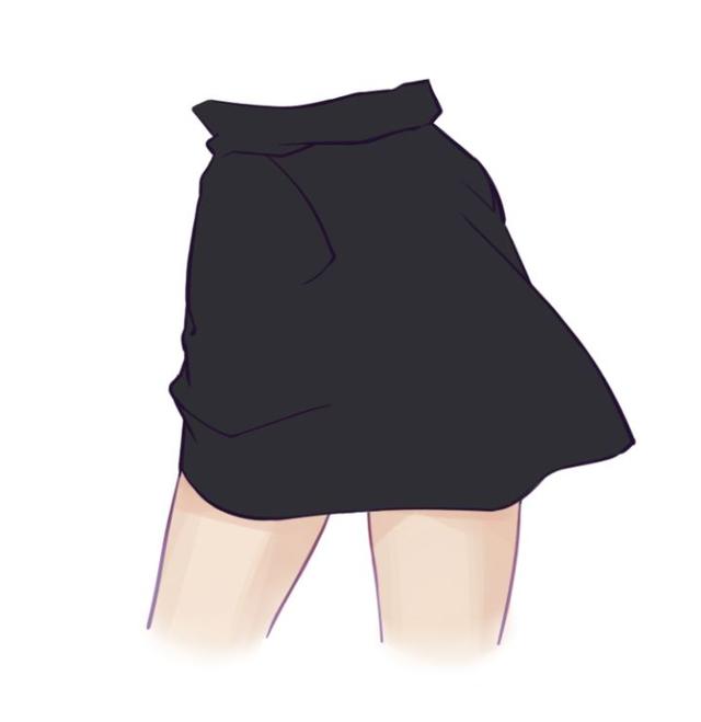 手绘技法教程皮裤漆皮面料的画法