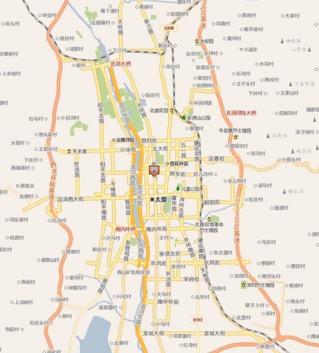 太原市区道路交通图图片
