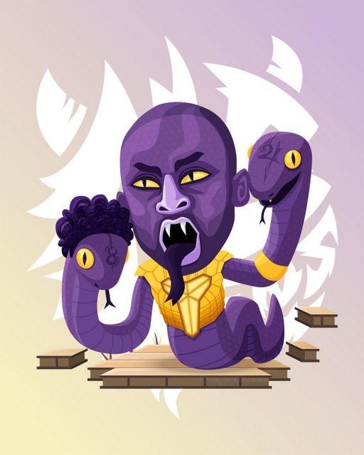 组图:网友制作的一组炫酷nba球星漫画,字母哥詹皇很形象