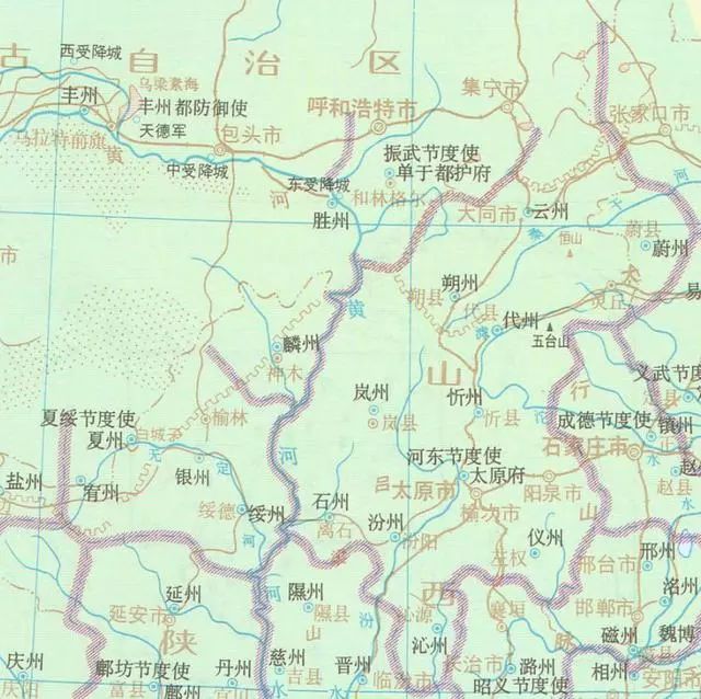 陕西山西交界地图图片