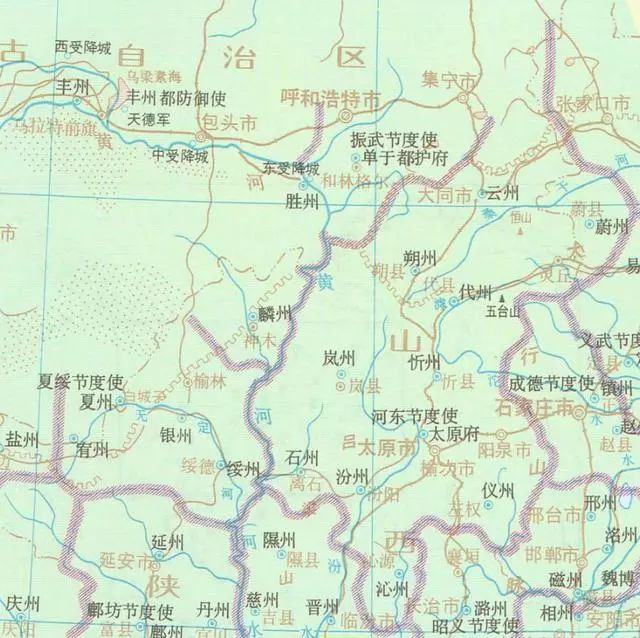 陕西山西交界地图全图图片