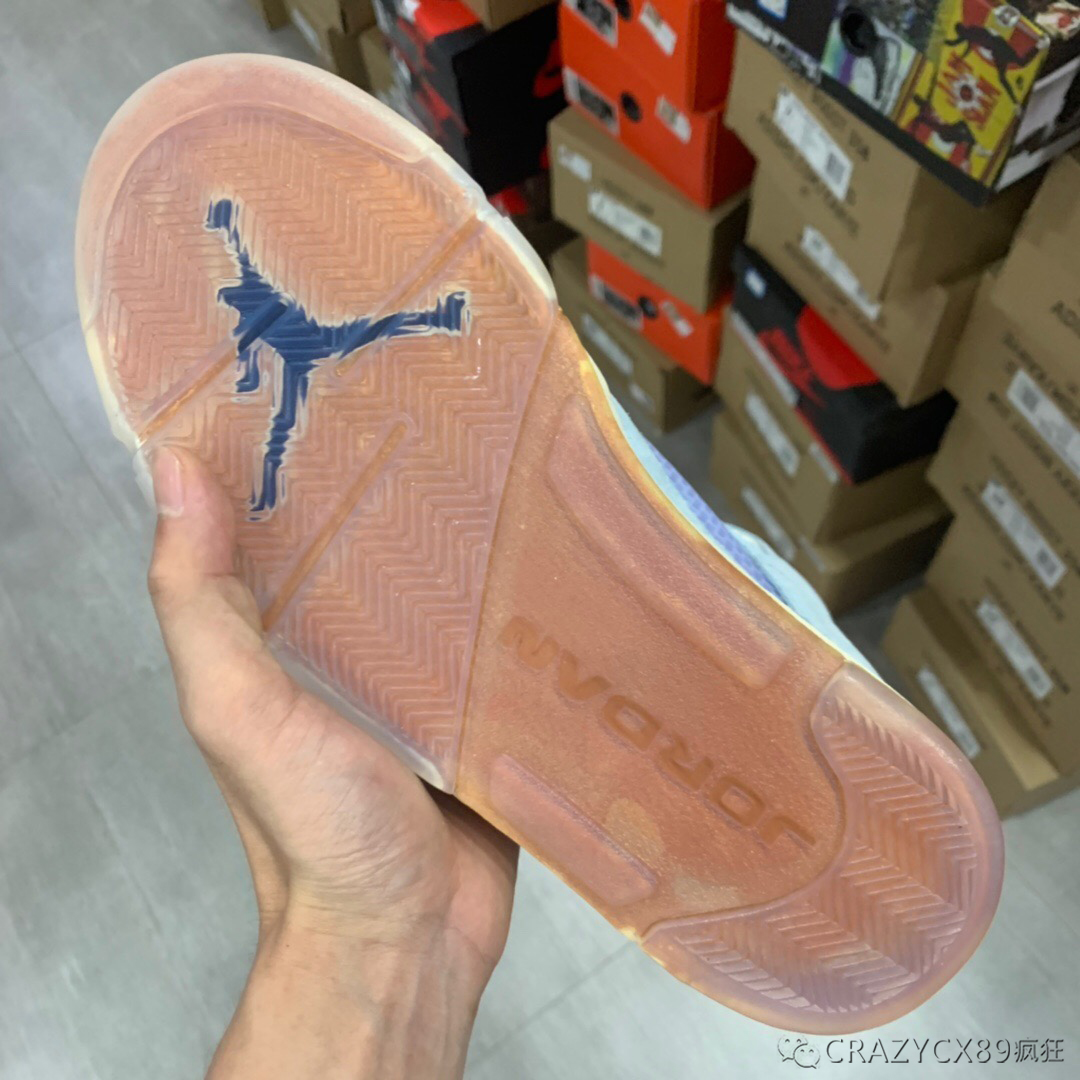 airjordan5trophyroom乔丹之子aj5冰蓝球鞋