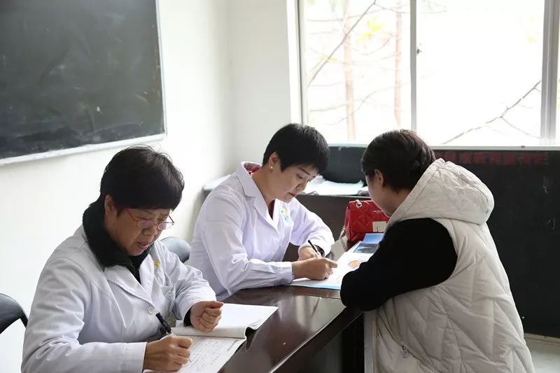(参与普查的患者)(参与普查的患者)2019年11月5日朱明乡(为患者看诊)
