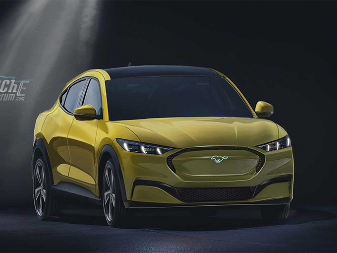 福特全新mache电动车曝光续航600km10天后亮相