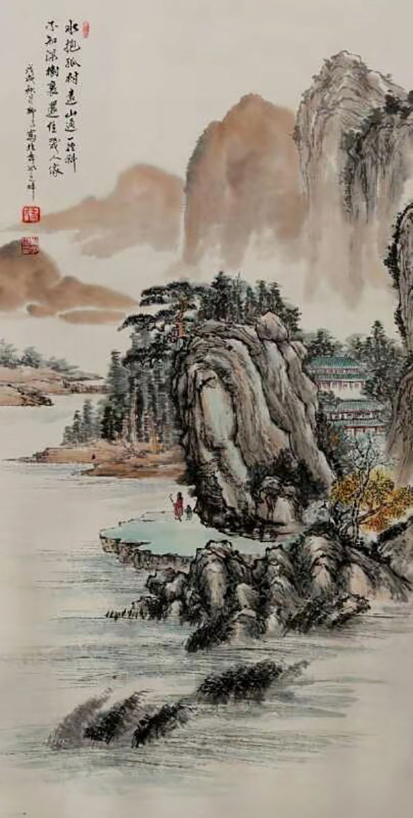 吴金师当代画家—清新雅丽惟 妙惟肖