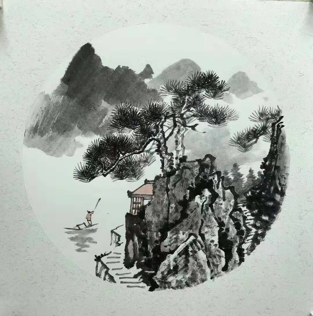 才华横溢的中国画青年画家王昕