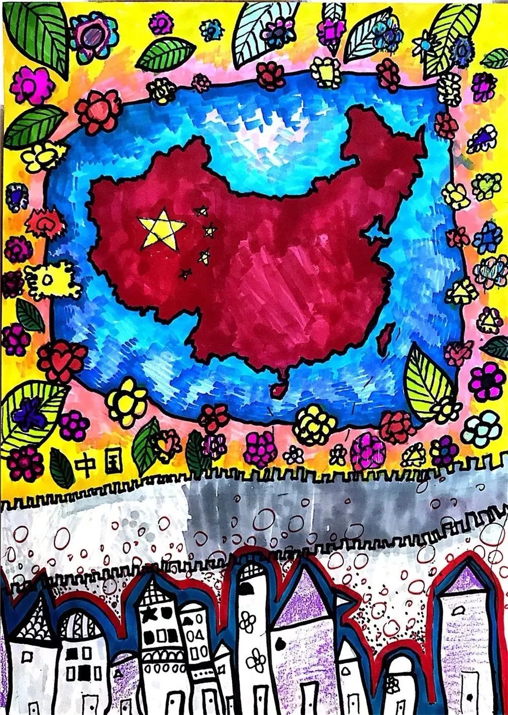 儿童绘画赛果出炉看看谁的画笔最美