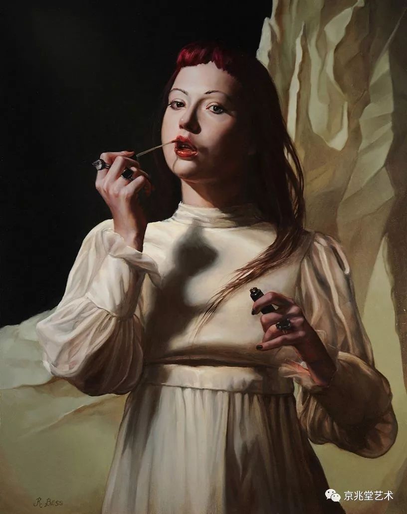 精确的戏剧性油画美国艺术家雷切尔贝斯rachelbess
