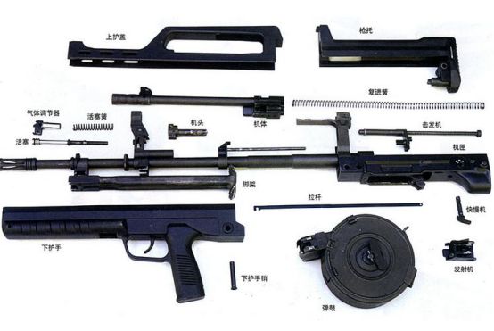 95式自动步枪详细部件图片