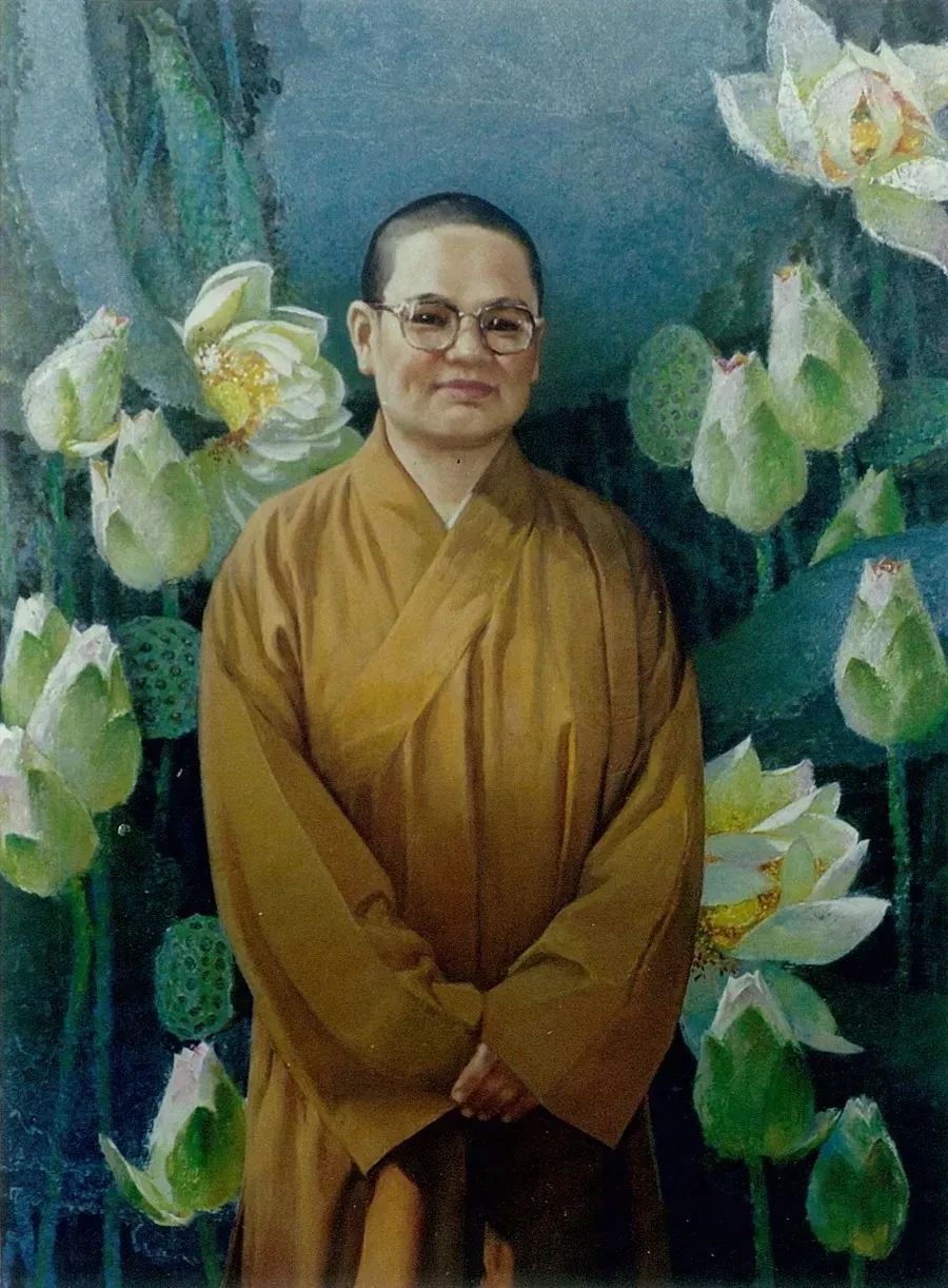 1999年 油画《南天寺主持-满谦法师像》奇璐雕塑首席设计师以下为