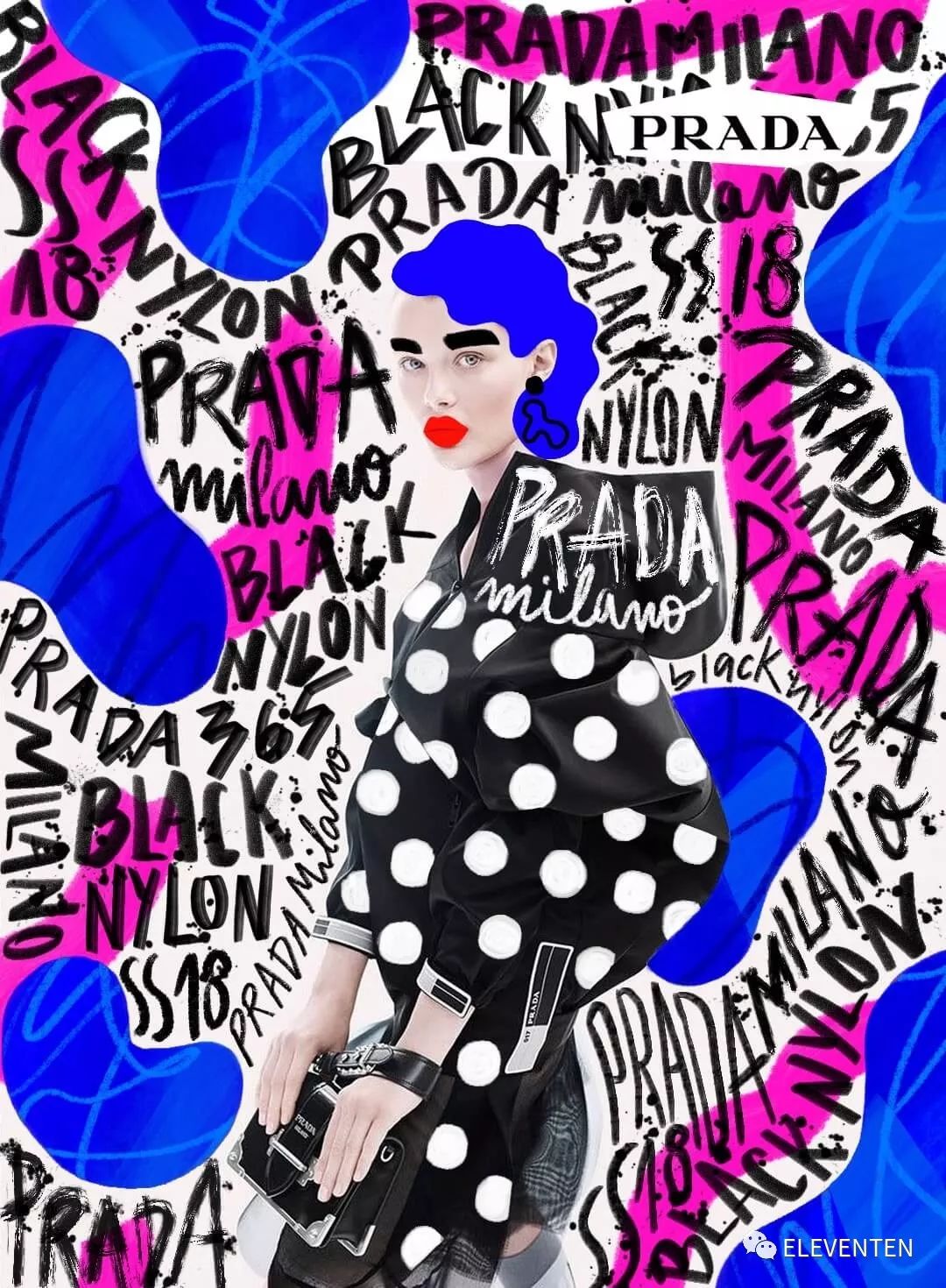 时尚拼贴艺术家andreearobescu色彩斑斓的时尚摄影与插图元素的拼贴