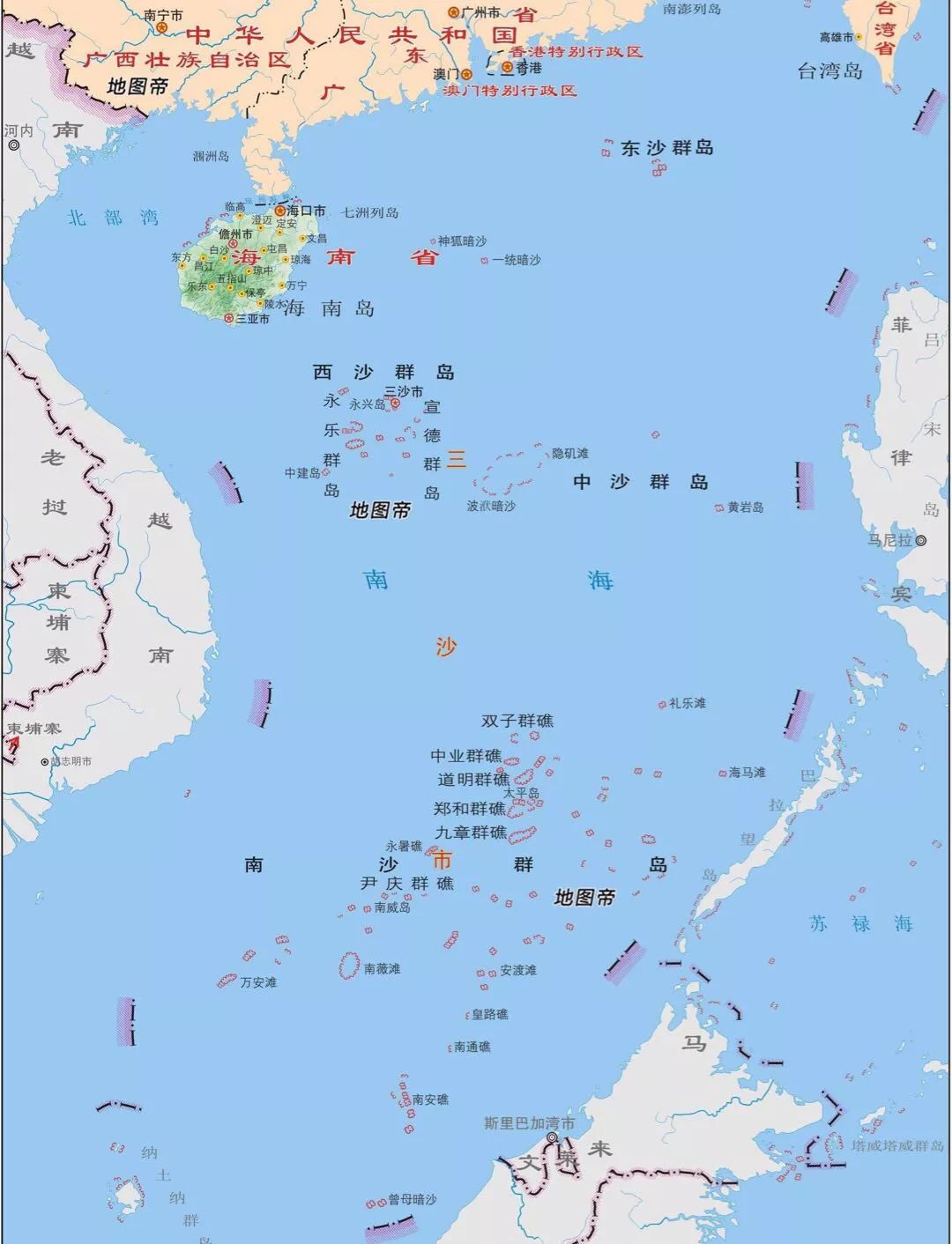 南海永暑岛地图图片