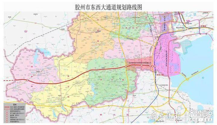 胶州东西大通道工程启动!途经上合示范区 2022年完工