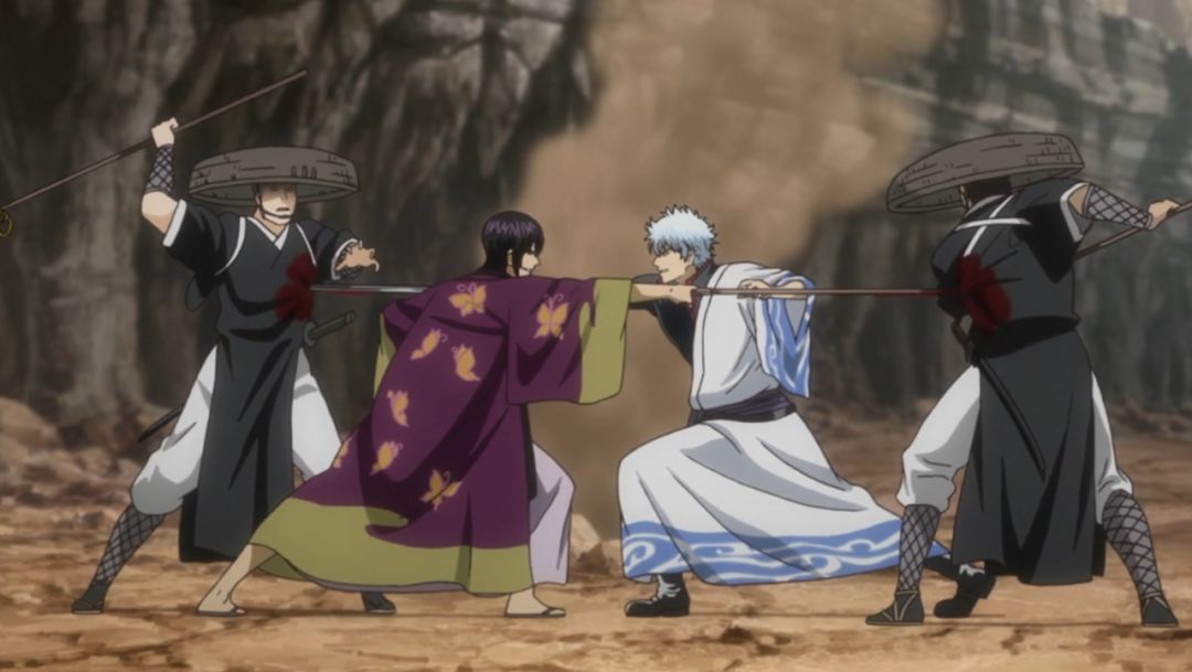 超燃的银魂动态壁纸一起重温银时和高杉一同作战的瞬间