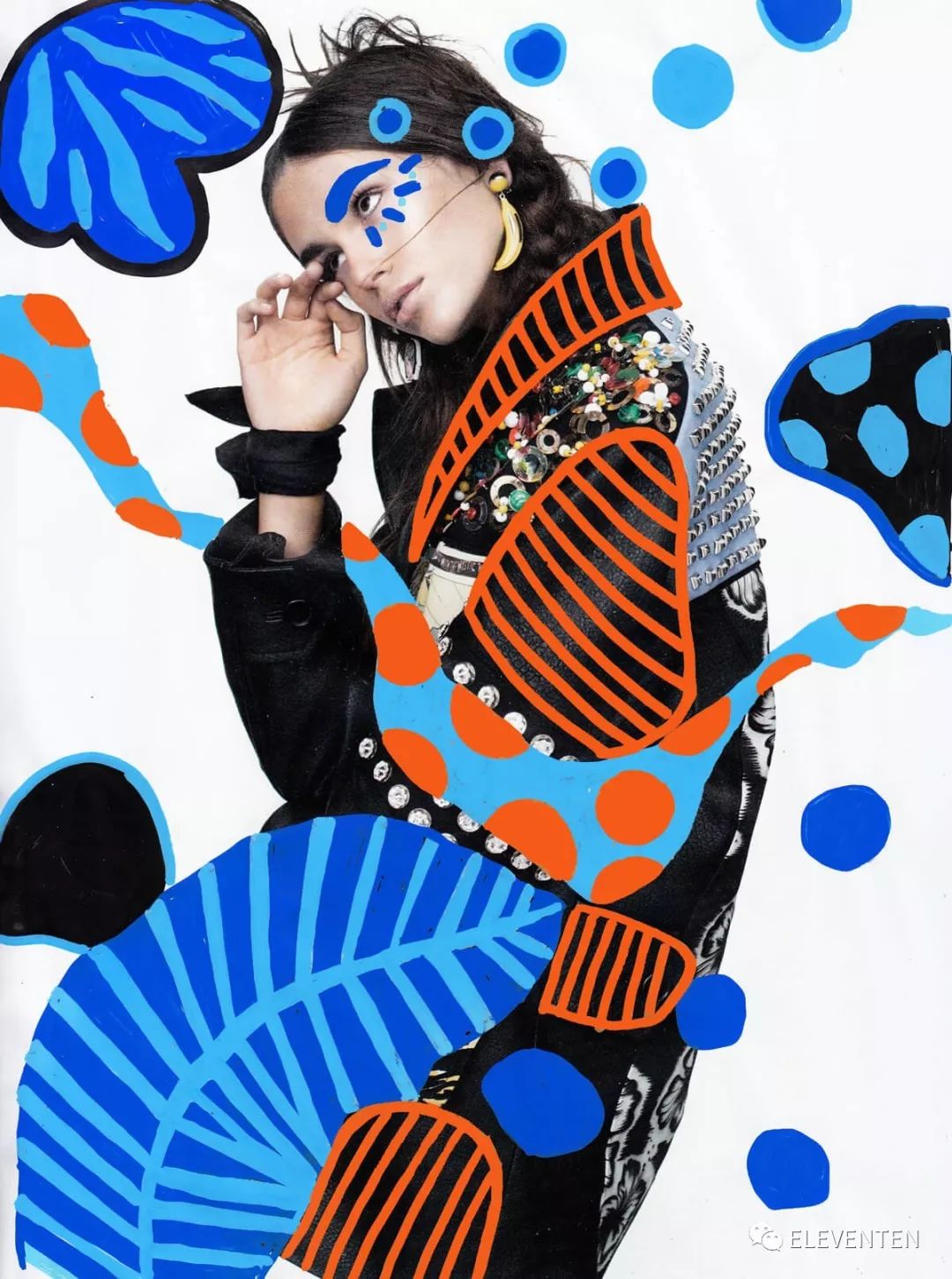 时尚拼贴艺术家andreearobescu色彩斑斓的时尚摄影与插图元素的拼贴