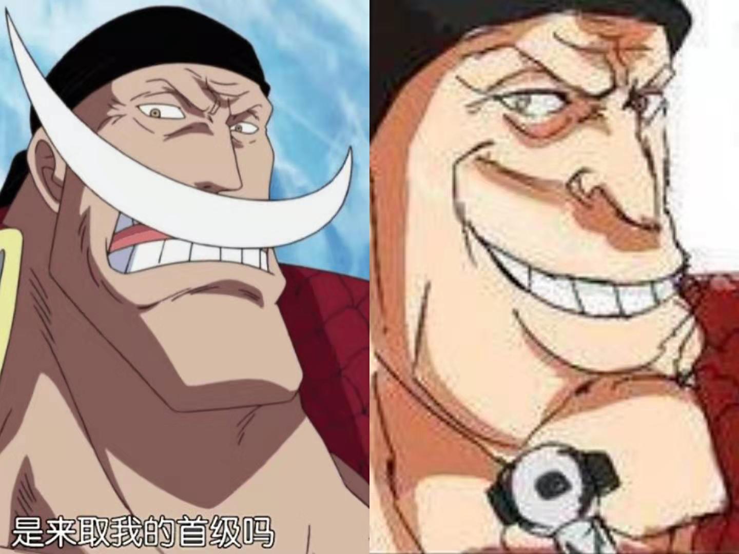 海贼王当白胡子和黑胡子没了胡子两人剪掉胡子秒变小鲜肉