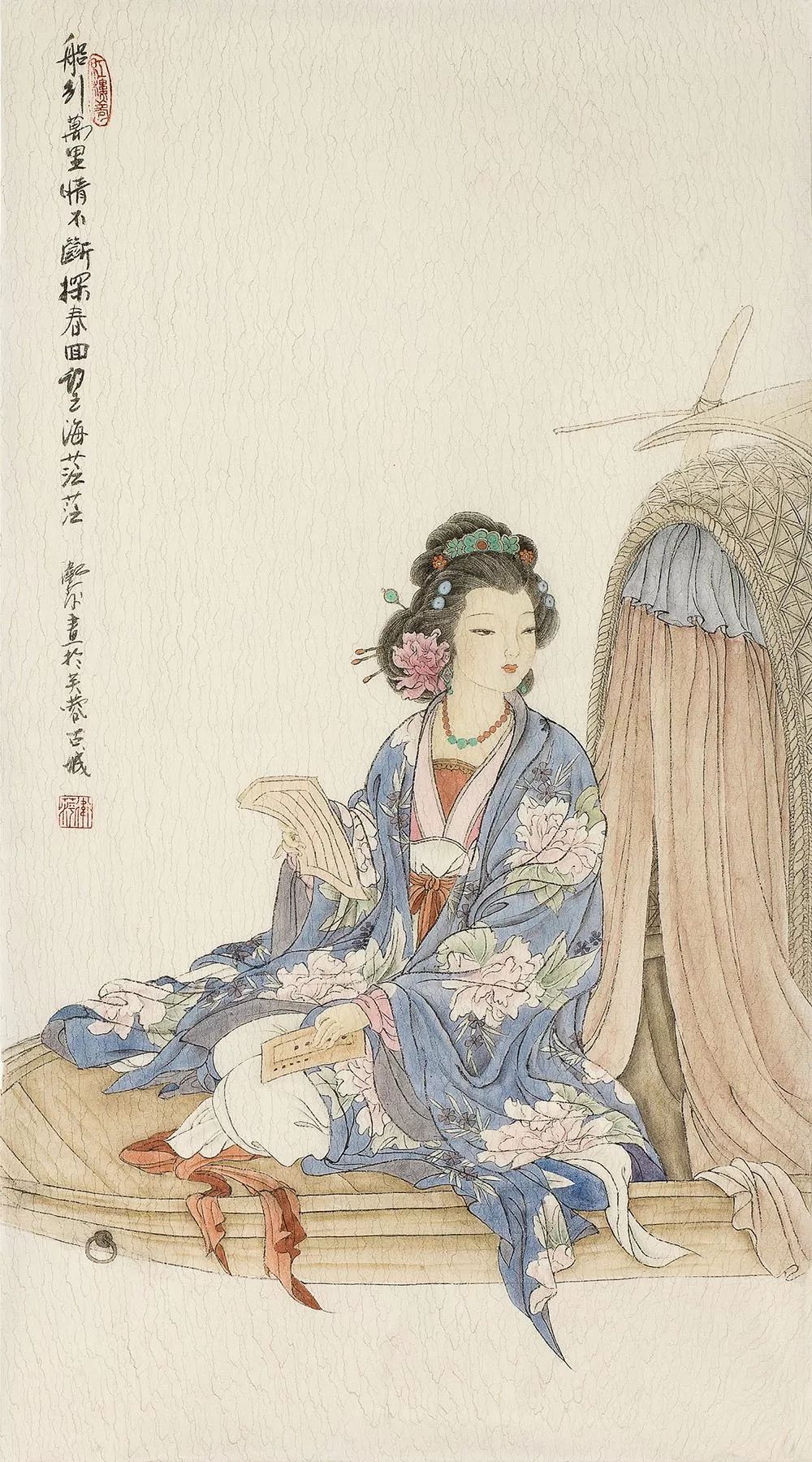 画如其人她笔下的工笔人物民族气息浓郁