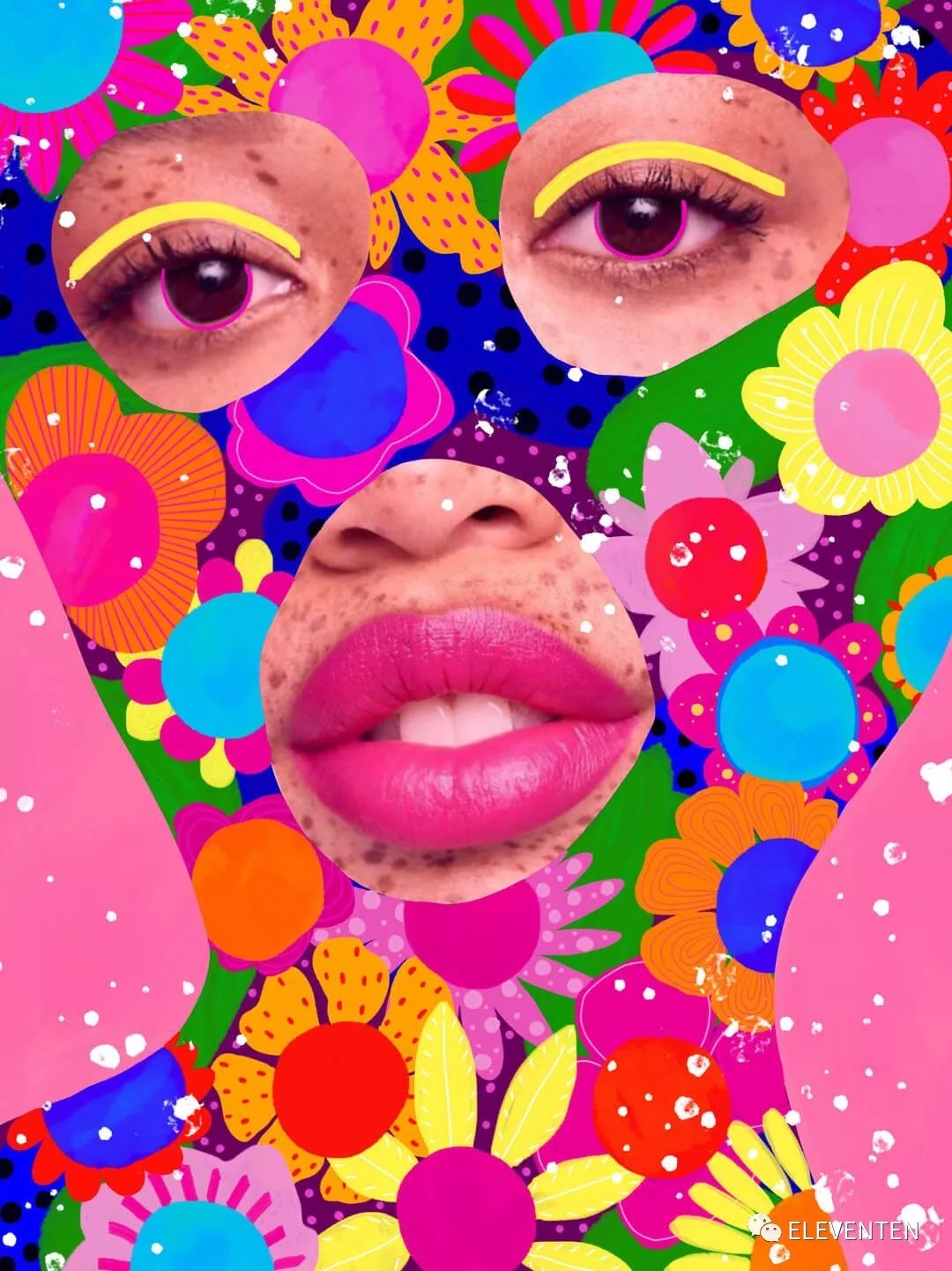 时尚拼贴艺术家andreearobescu色彩斑斓的时尚摄影与插图元素的拼贴