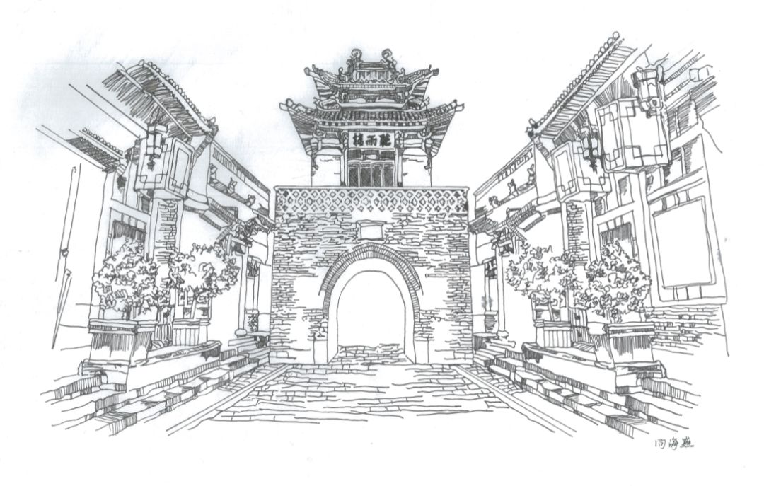 黄龙溪写生黄龙溪古镇现存的民居多为明清时期的建筑,主街道由石板铺