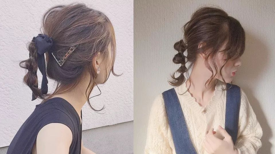 除了半丸子头,日韩女生都在疯的5款浪漫系编发!绑完超仙