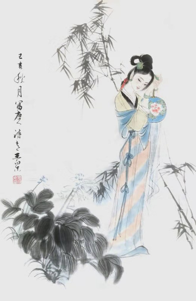 仕女画家王向东书中自有颜如玉笔下难为画中仙