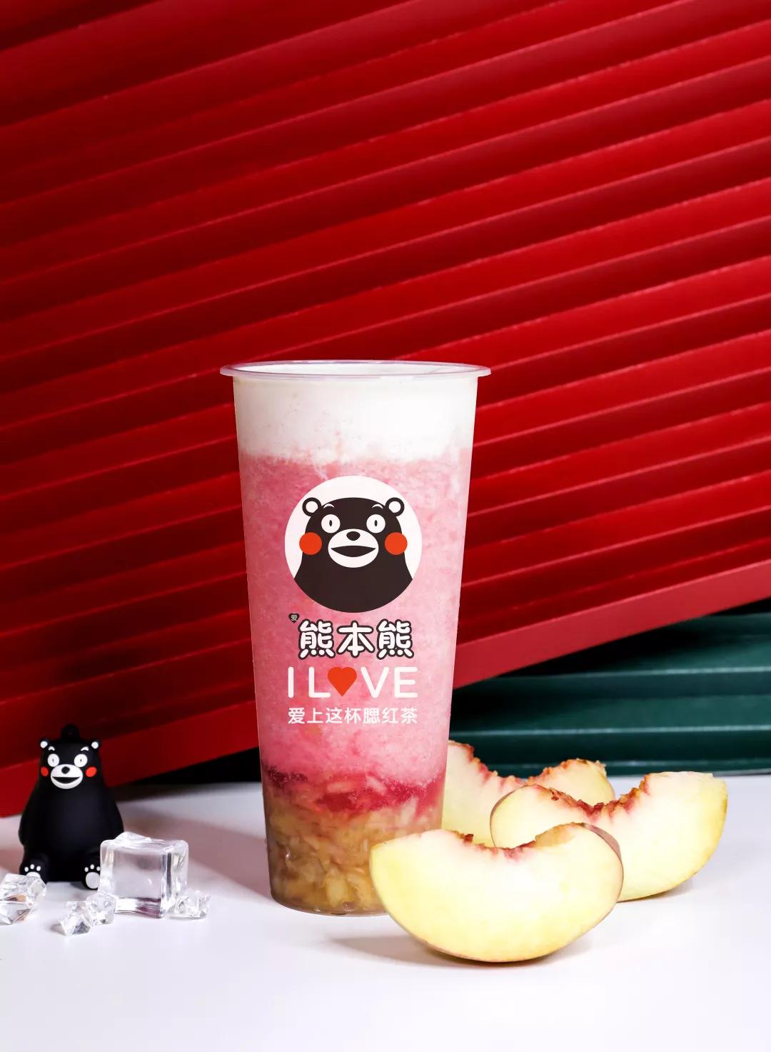 平时上班没时间下去和小熊玩办公楼附近有一家爱熊本熊奶茶店" @最美