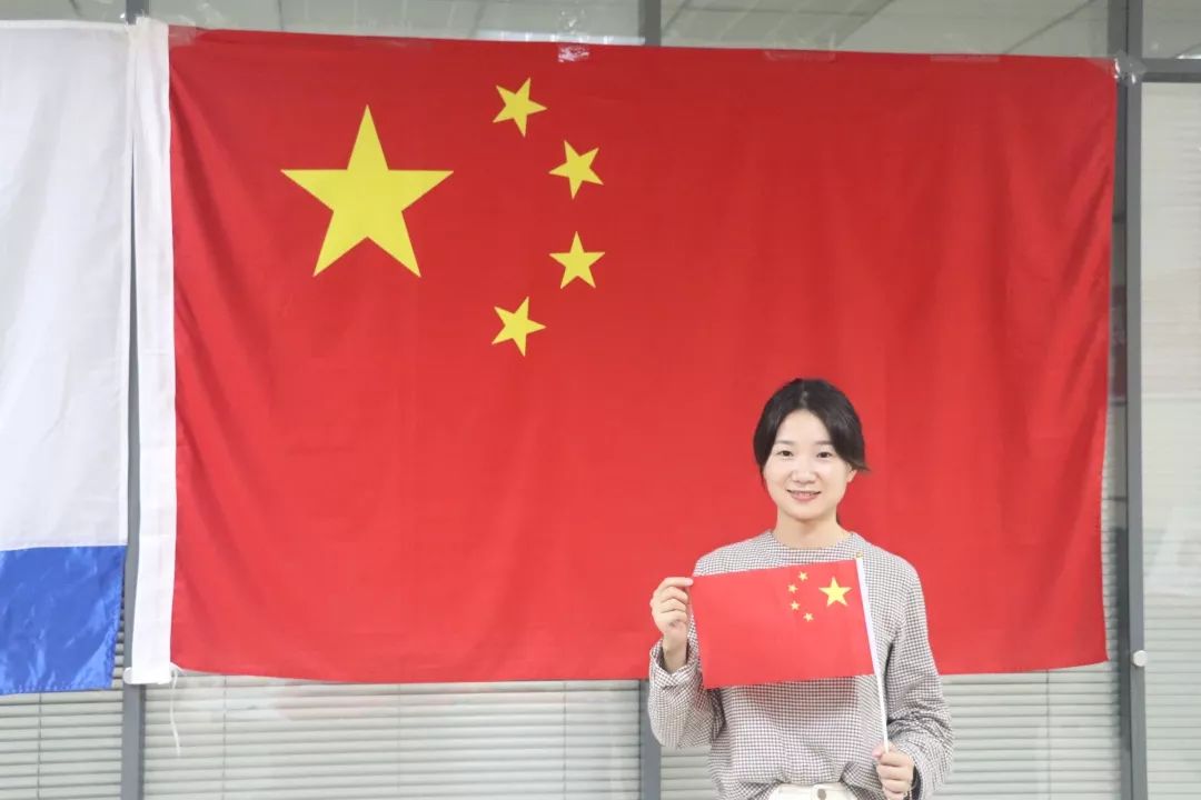 五星红旗合影p图图片