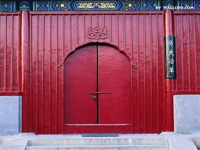 中国古建筑朱门