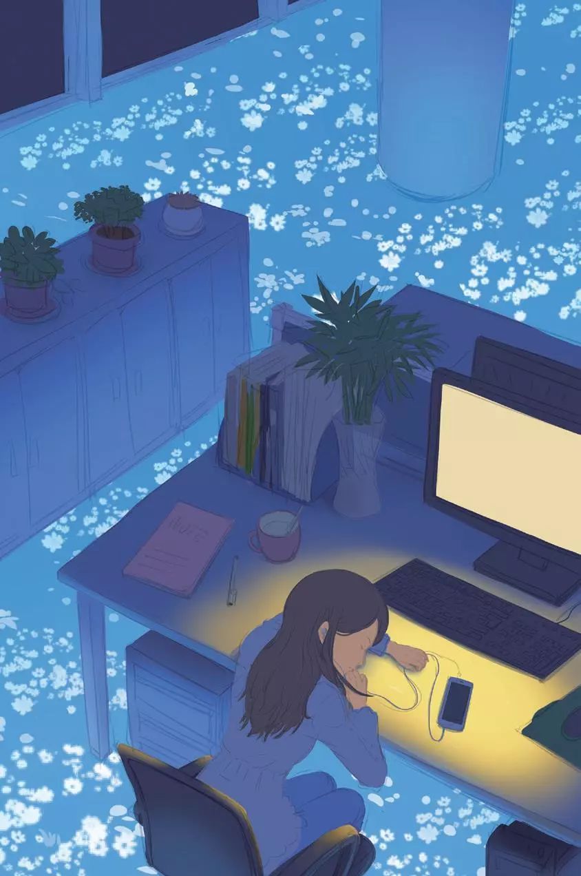 既温柔又孤独这样的插画触动了每一个人的内心