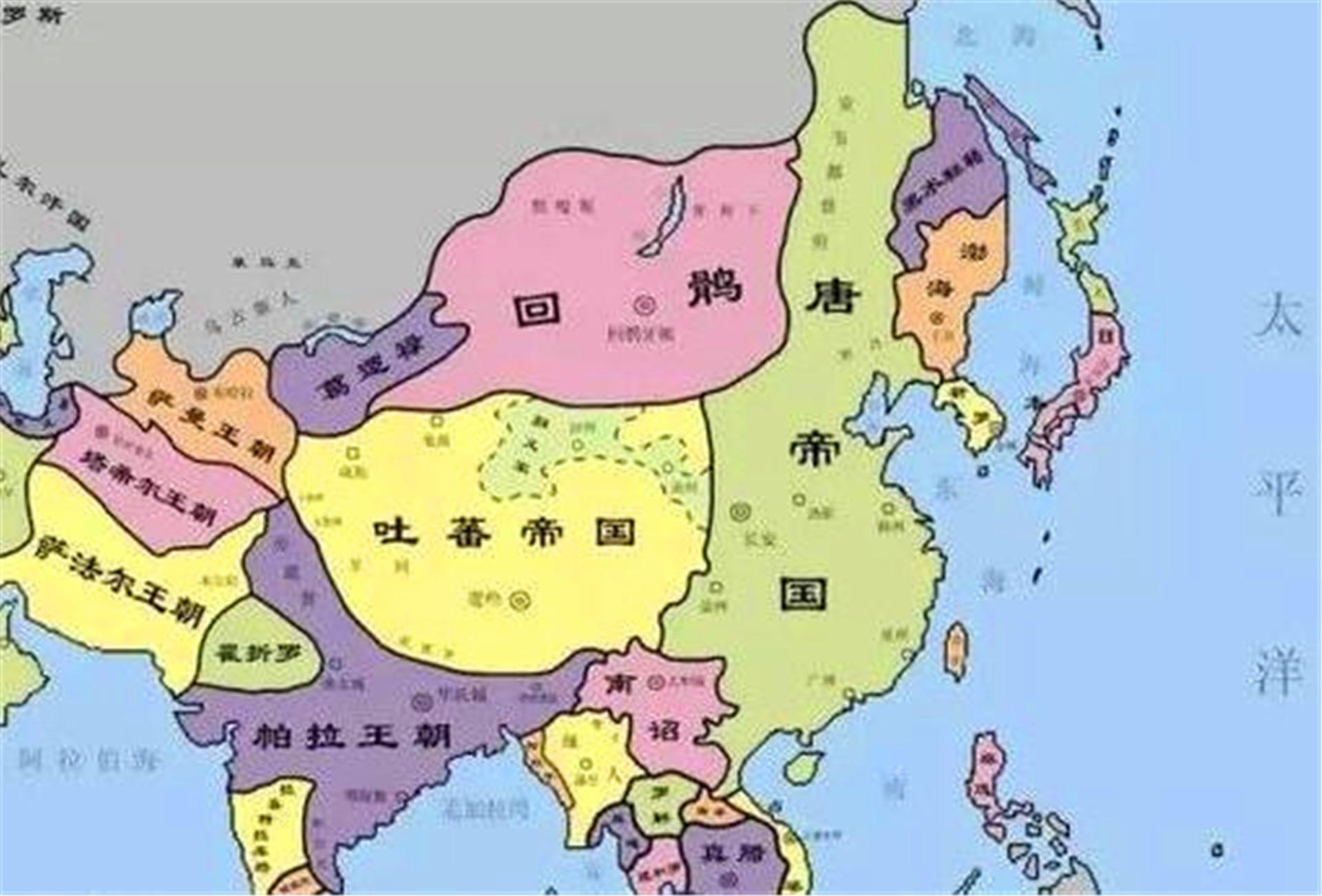 吐蕃帝国地图图片