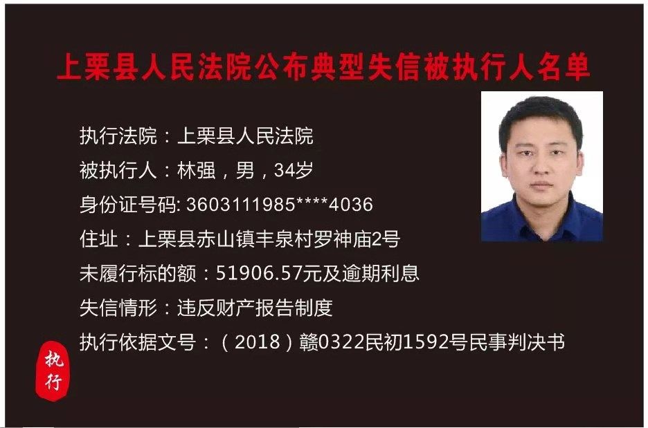 实名曝光萍乡新一批失信被执行人名单有你认识的吗