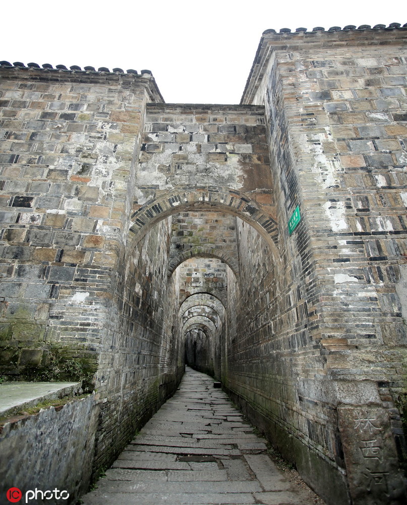 湖南益阳古城3条古巷曲折 保存完整"拱券撑墙"风格